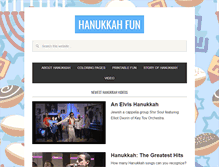 Tablet Screenshot of hanukkahfun.com